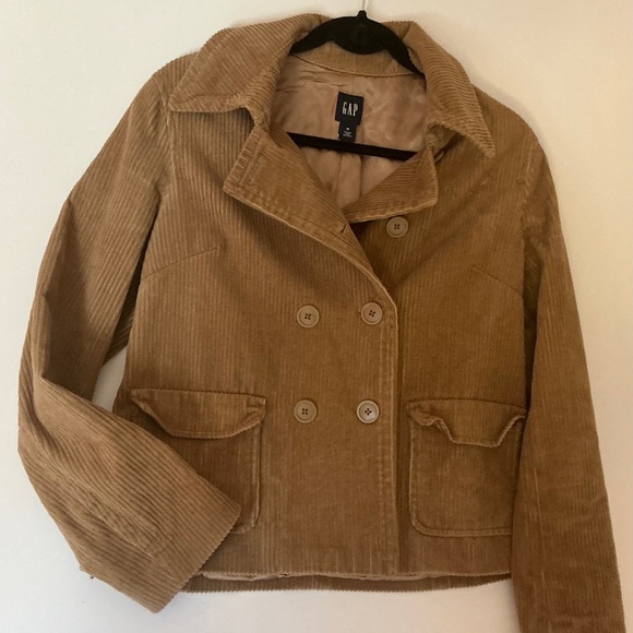 Y2K Women’s Gap Brown Corduroy chore jacket Size M - Picture 1 of 4